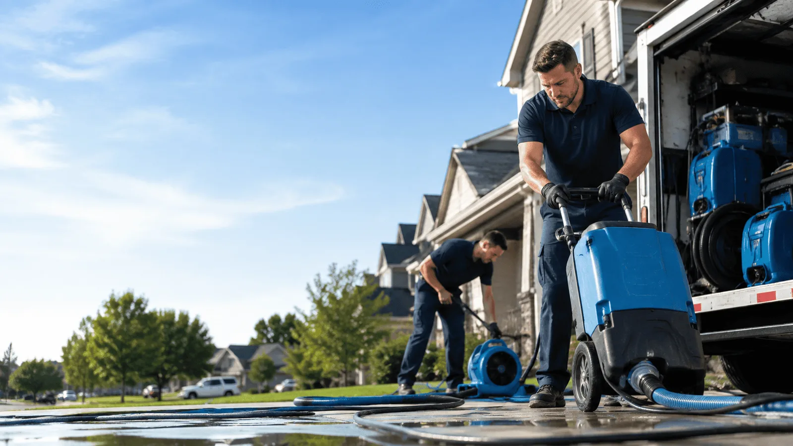 Crawlspace Water Damage being performed in Highland Park, NJ